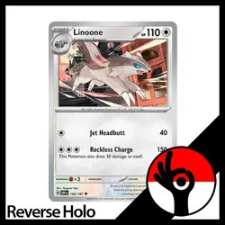 Pokemon TCG: Obsidian Flames - Reverse Holo - 168/197 - Linoone - Image 1
