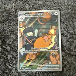 Pokemon Team Rocket's Raticate 202/182 Sv10: Destined Rivals Illustration Rare - Image 1
