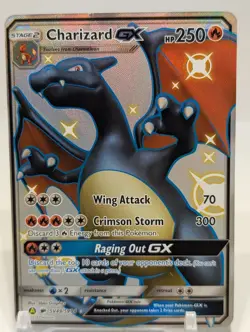 Pokemon Charizard GX SV49/SV94 Hidden Fates Shiny Vault Full Art Holo Rare - Image 1