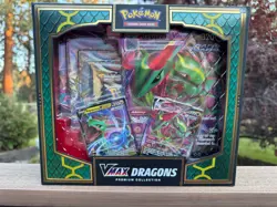 Pokemon TCG VMAX Dragons Premium Collection Box Rayquaza & Duraludon NEW Sealed - Image 2