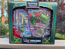 Pokemon TCG VMAX Dragons Premium Collection Box Rayquaza & Duraludon NEW Sealed - Image 3