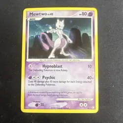 Pokemon Mewtwo 11/146 Legends Awakened Holo Rare English 2008 HP80 Sugimori - Image 1