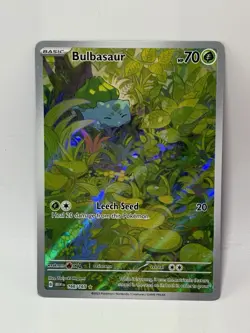 Pokemon TCG Bulbasaur 166/165 Sv: Scarlet & Violet 151 IR Full Art Holo - Image 1