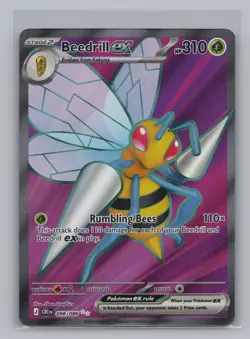 Beedrill ex 098/086 ME04: Chaos Rising NM Pokemon TCG Ultra Rare - Image 1
