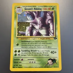 Pokemon TCG Giovanni's Nidoking Gym Challenge 7/132 Holo Rare 120 HP Unlimited - Image 1