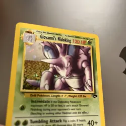 Pokemon TCG Giovanni's Nidoking Gym Challenge 7/132 Holo Rare 120 HP Unlimited - Image 5