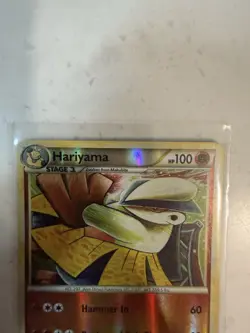 Pokemon TCG Hariyama 14/90 Undaunted Reverse Holo Rare, HGSS 2010, LP Condition - Image 2