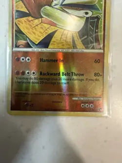 Pokemon TCG Hariyama 14/90 Undaunted Reverse Holo Rare, HGSS 2010, LP Condition - Image 3