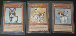 Rescue Cats & Rescue Rabbit 1st Ed Platinum Secret/Ultimate RA02-EN008 Yugioh - Image 1