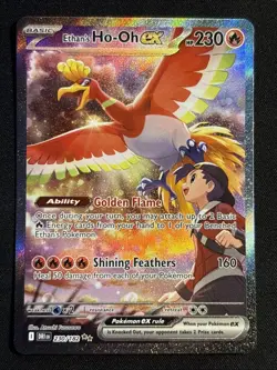 Pokemon TCG Ethan's Ho-Oh EX Card 230/182 Sv10: Destined Rivals - Image 1