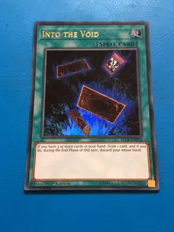 YUGIOH Ultra Rare Into The Void BLLR-EN074 1st Edition - Image 1