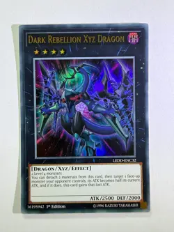 Dark Rebellion Xyz Dragon LEDD-ENC32 Ultra Rare 1st Edition YuGiOh Card NM - Image 1