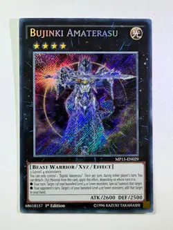 Bujinki Amaterasu MP15-EN029 Secret Rare 1st Edition YuGiOh Card NM - Image 1