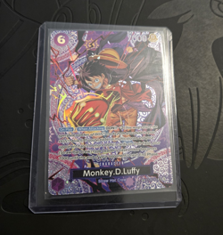 Bandai One Piece Monkey D. Luffy ST26-005 SR Alt Art Foil English Purple - Image 1