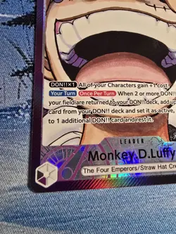 One Piece TCG Monkey D Luffy OP09-061 Alt Art Leader Parallel English NM - Image 5