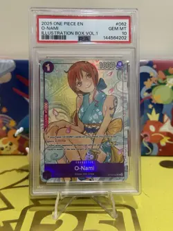 2025 ONE PIECE PROMOS ILLUSTRATION BOX VOL.1 #062 O-NAMI - Image 1