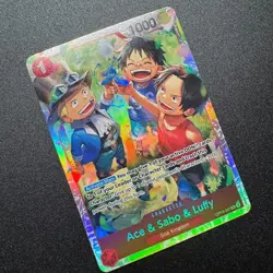 Ace & Sabo & Luffy OP13-007 - One Piece TCG English - SR Foil NM Near-Mint - Image 2