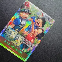 Ace & Sabo & Luffy OP13-007 - One Piece TCG English - SR Foil NM Near-Mint - Image 3