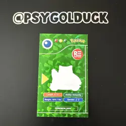 Pokemon Card Peru Pokedex Green Snorlax - Image 2