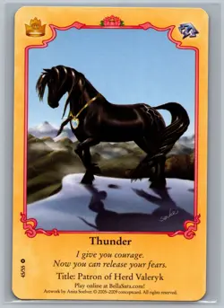 Bella Sara Royalty Thunder #45/55 NEW TCG CCG Trading Card Game - Image 1