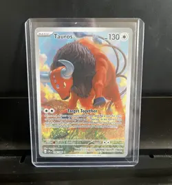 Pokemon Paldean Tauros 218/193 SV02 Paldea Evolved Holo Illustration Rare 130 HP - Image 1