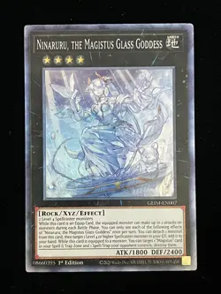 Yugioh! Ninaruru, The Magistus Glass Goddess - GEIM-EN007 - C. Rare - 1st Ed(NM) - Image 1