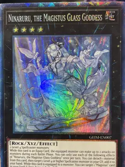 Yugioh! Ninaruru, The Magistus Glass Goddess - GEIM-EN007 - C. Rare - 1st Ed(NM) - Image 3