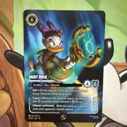 Disney Lorcana TCG Daisy Duck - Paranormal Investigator Store Participant 23/P3 - Image 1
