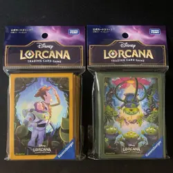 Toy Story Official Card Sleeves Set of 2 Woody Buzz & Aliens Disney Lorcana NEW - Image 1