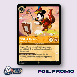 Mickey Mouse Leader of the Band 34/P1 Foil Promo Ursula's NM Disney Lorcana DLPC - Image 1