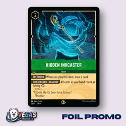 Hidden Inkcaster 36/P1 Foil Promo Ursula's Return NM Disney Lorcana DLPC - Image 1