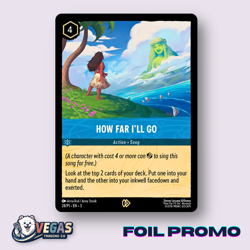 How Far I'll Go 28/P1 Foil Promo Moana Into the Inklands NM Disney Lorcana DLPC - Image 1