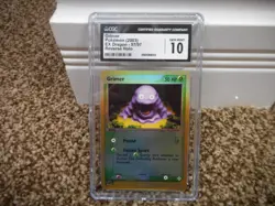 Grimer cgc 10 GEM MINT EX Dragon HOLO 2003 E-Reader card 57/97 psa Pokemon ccg - Image 1