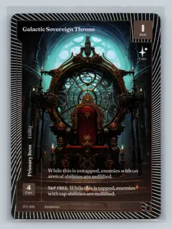 Wonders of the First Existence Galactic Sovereign Throne Classic Foil Rare - Image 1
