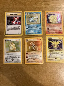 Pokemon Vintage Holo 6 Card Lot WOTC 1999 - Image 1