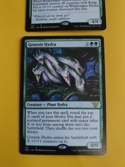 Whiptongue Hydra & Genesis Hydra MTG 2 Card. Rare NEC - Image 2