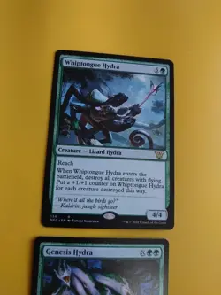 Whiptongue Hydra & Genesis Hydra MTG 2 Card. Rare NEC - Image 4