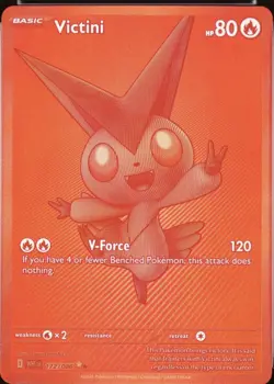 Pokemon TCG Black Bolt White Flare Red Victini BWR 172/086-ENGLISH Card 2025: - Image 1