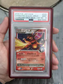 Pokemon Cards - PSA 9 Charizard G Lv.X 1st Edition 002/016 - JPN Half Deck MINT - Image 1