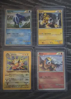 Pokemon Vintage WOTC 4 Card Lot. Jolteon, Entei, Raikou, Suicune - Image 1