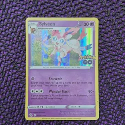 Sylveon 035/078 - Rare Reverse Holo Card - Pokemon Go - Pokemon TCG CLEAN - Image 1
