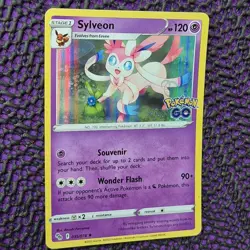 Sylveon 035/078 - Rare Reverse Holo Card - Pokemon Go - Pokemon TCG CLEAN - Image 3