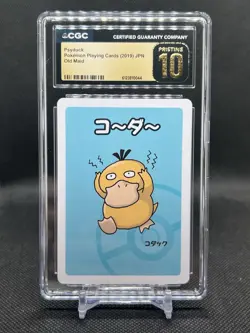 🔥CGC PRISTINE 10🔥PSYDUCK POKEMON JAPANESE OLD MAID PLAYING CARDS - Image 1