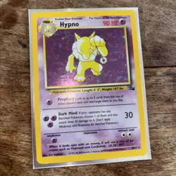 Hypno 8/62 Fossil Set Holo Rare Pokemon Card Nintendo Pokemon TCG WOTC 1999 LP - Image 4