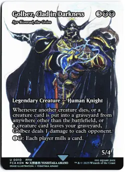 Golbez, Clad in Darkness Syr Konrad, the Grim (Showcase) U FINAL FANTASY: 10 NM - Image 1