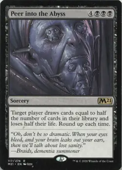 Peer into the Abyss R Core Set 2021 117 NM MTG - Image 1