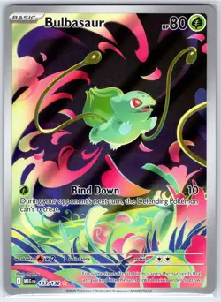 Bulbasaur 133/132 Illustration Rare Mega Evolution Pokemon Holo Near Mint - Image 1