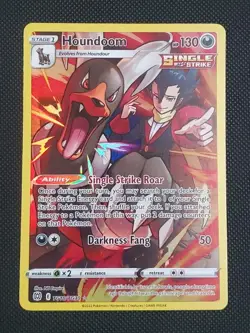 Pokemon TCG Houndoom TG10/TG30 Ultra Rare Holo Card Brilliant Stars Full Art - Image 1