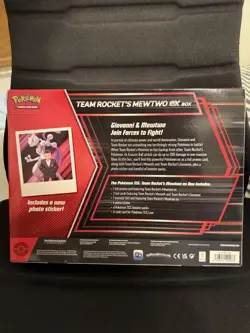 Pokemon TCG Team Rocket's Mewtwo ex Box Promo + Booster Packs English 2025 - Image 2