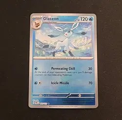 Glaceon (Master Ball Pattern) 025/131 Rare Prismatic Evolutions Pokemon Holo NM - Image 3